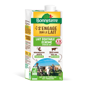 Lait équitable UHT écrémé