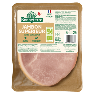 Jambon Supérieur Blanc Avec Couenne