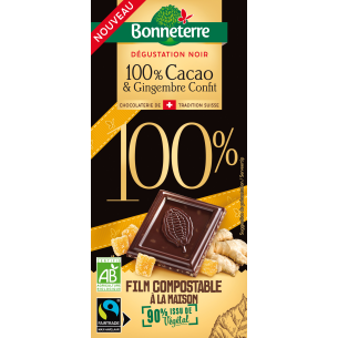 Dégustation noir 100% Cacao &  Gingembre confit