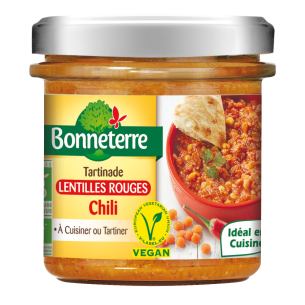 Tartinade Lentilles rouges Chili