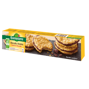 Biscuits Avoine Fourrés au Chocolat