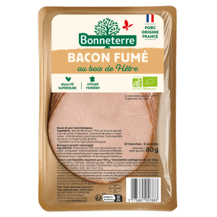 Bacon fumé au Bois de Hêtre