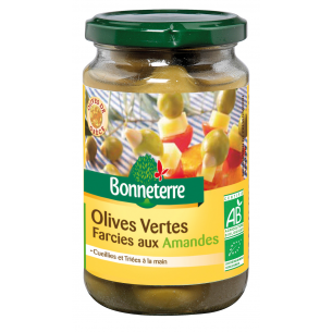 Olives vertes farcies aux Amandes