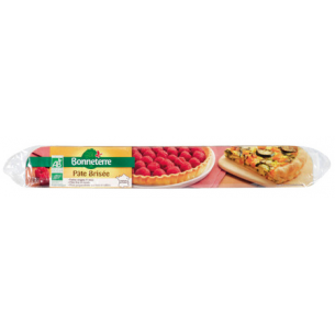 Pâte à tarte brisée prête à dérouler